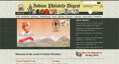 Desktop Screenshot of indianphilately.net